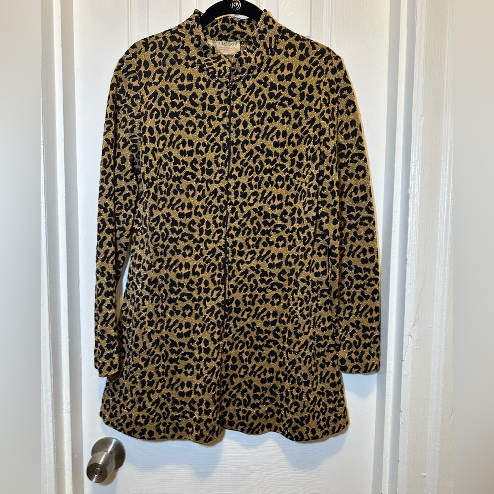1960’s Kimberley Wool Leopard Print Mini Dress
